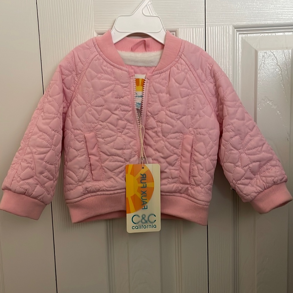 Baby Girls Pink Quilted Jacket